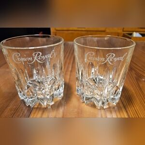 Crown Royal Crystal Glass Set